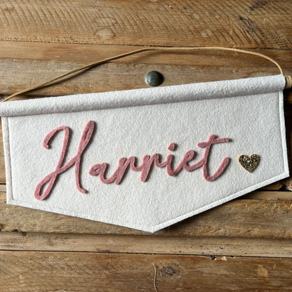 Personalised Felt Name Banner