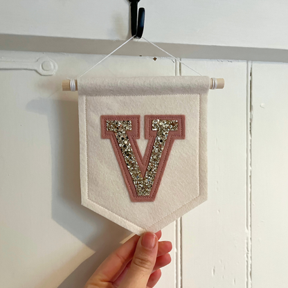 Personalised Varsity Initial Pennant