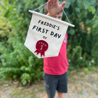 First Day/ Last Day of School Reversible Banner