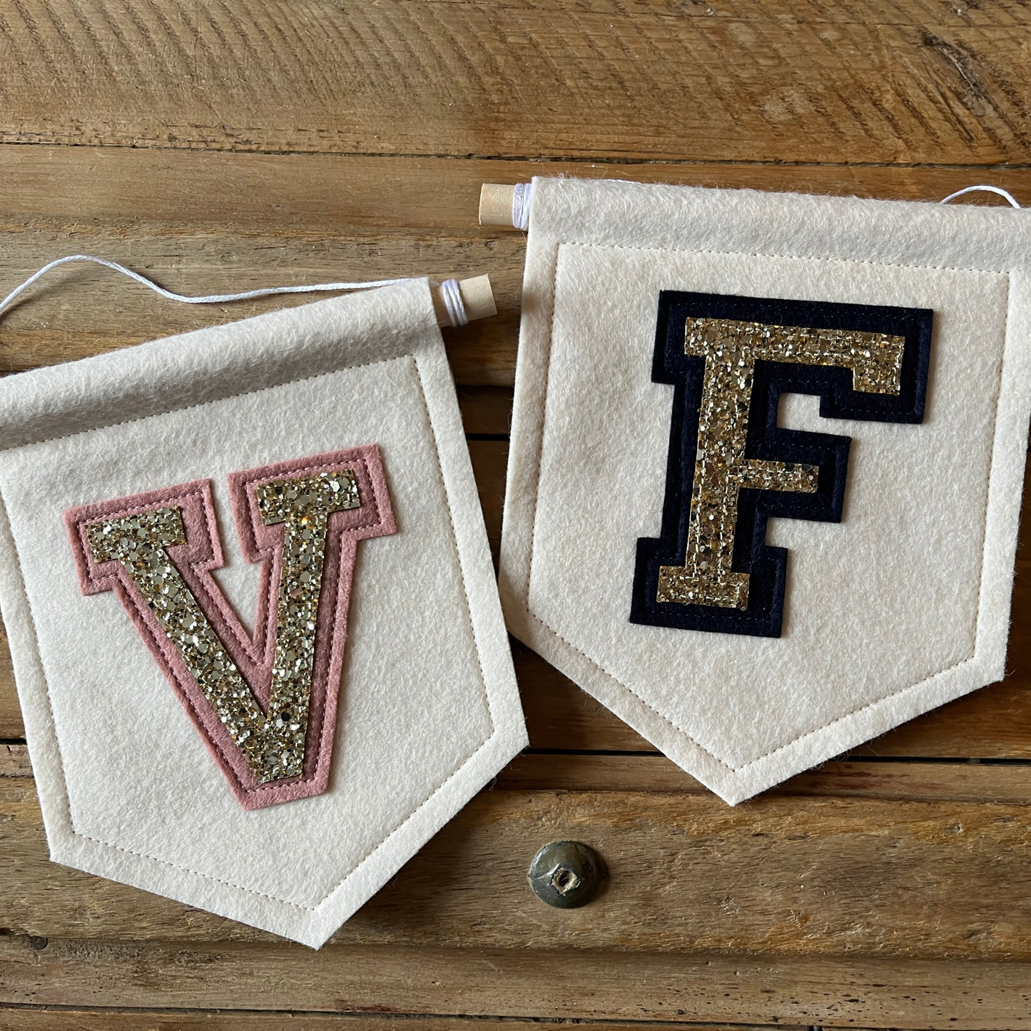 Personalised Varsity Initial Pennant