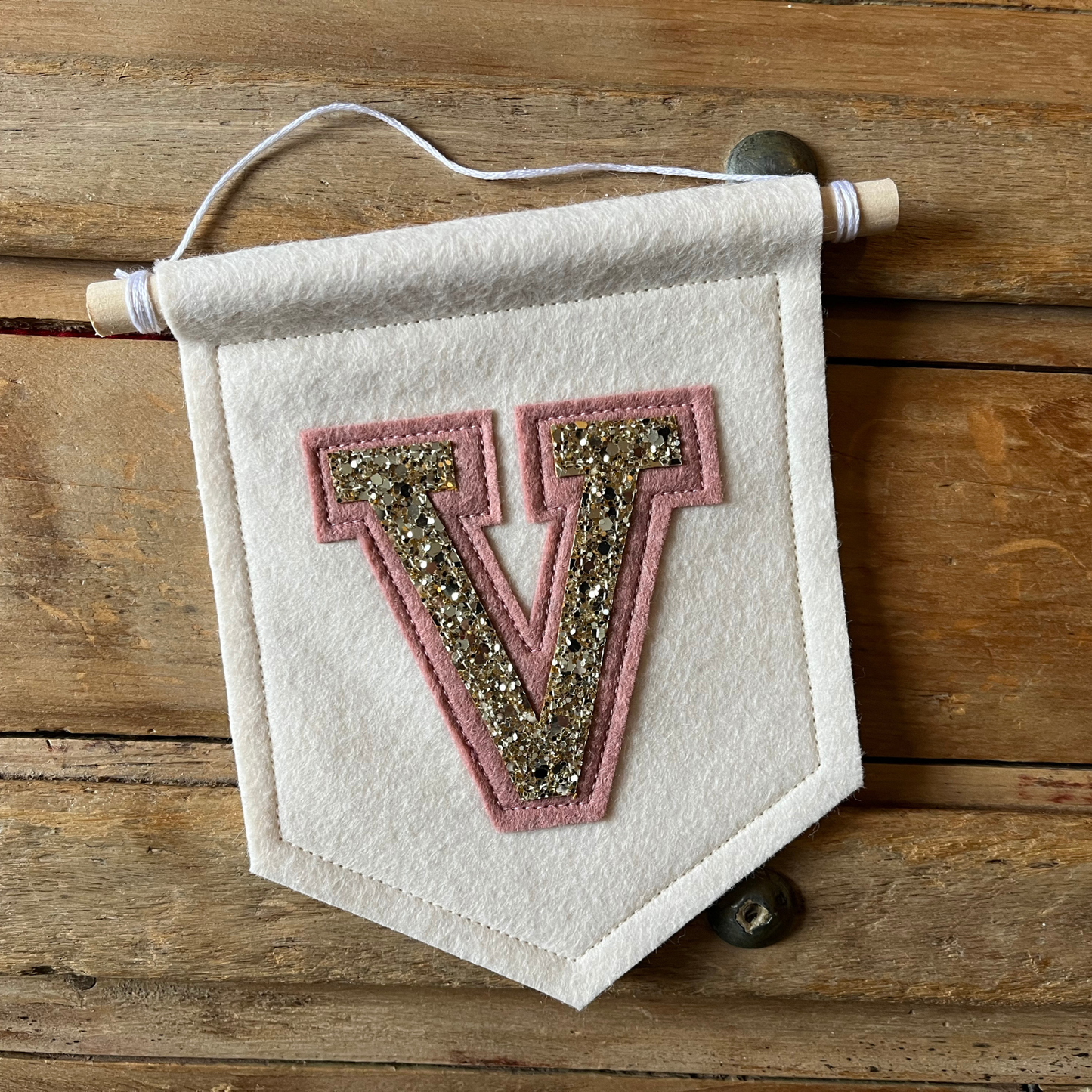Personalised Varsity Initial Pennant