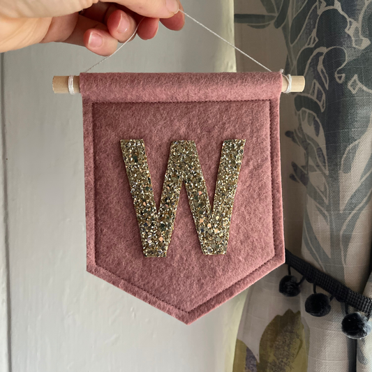 Personalised Initial Wall Pennant