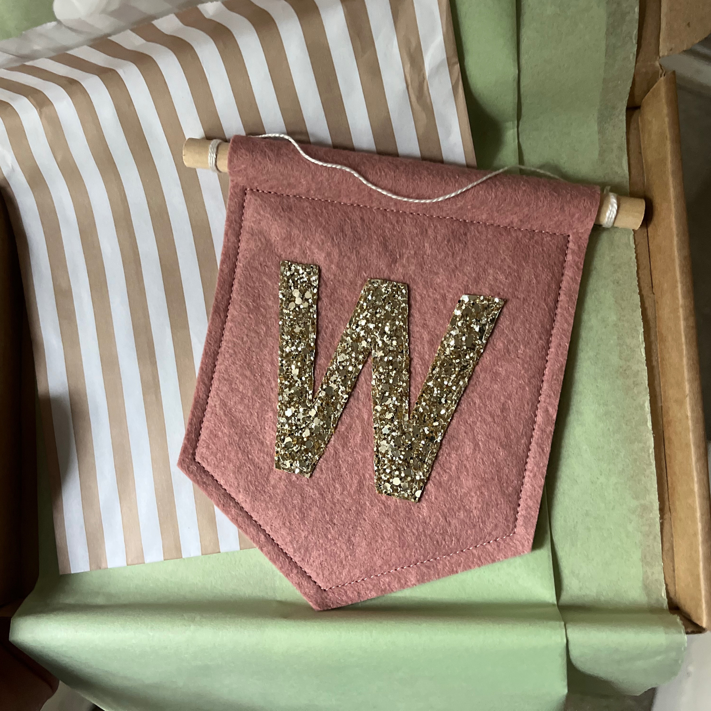Personalised Initial Wall Pennant