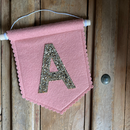 Personalised Initial Wall Pennant