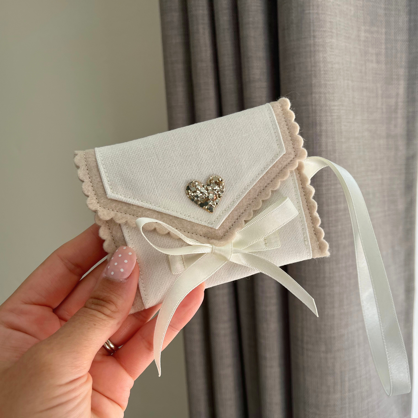 Personalised Wedding Ring Pouch
