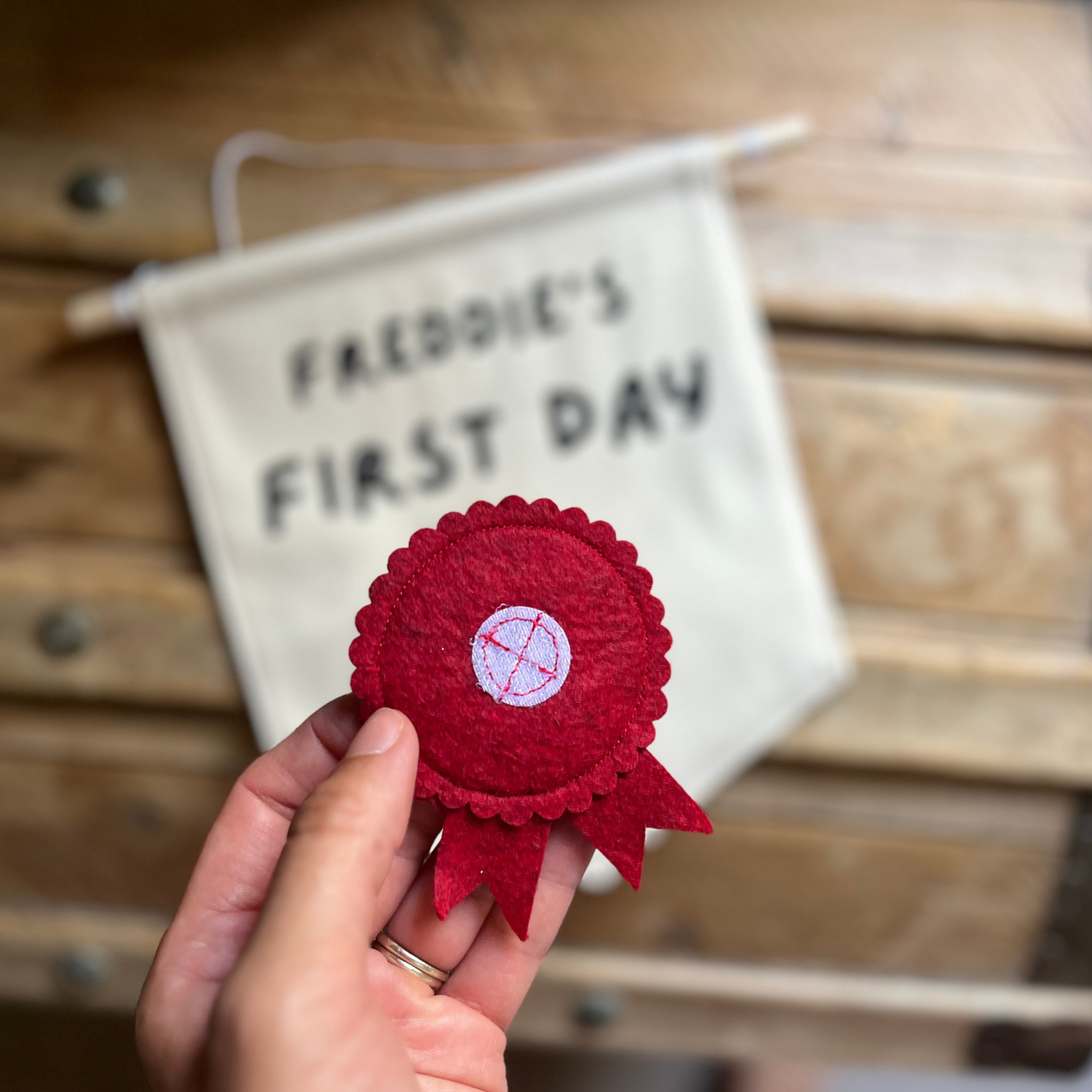 Personalised School Banner Rosette