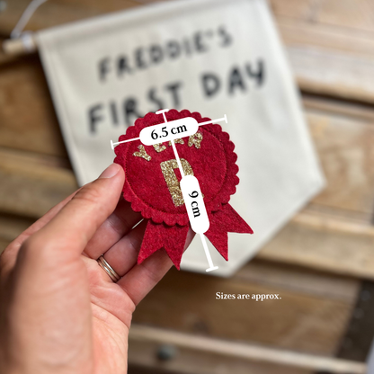 Personalised School Banner Rosette